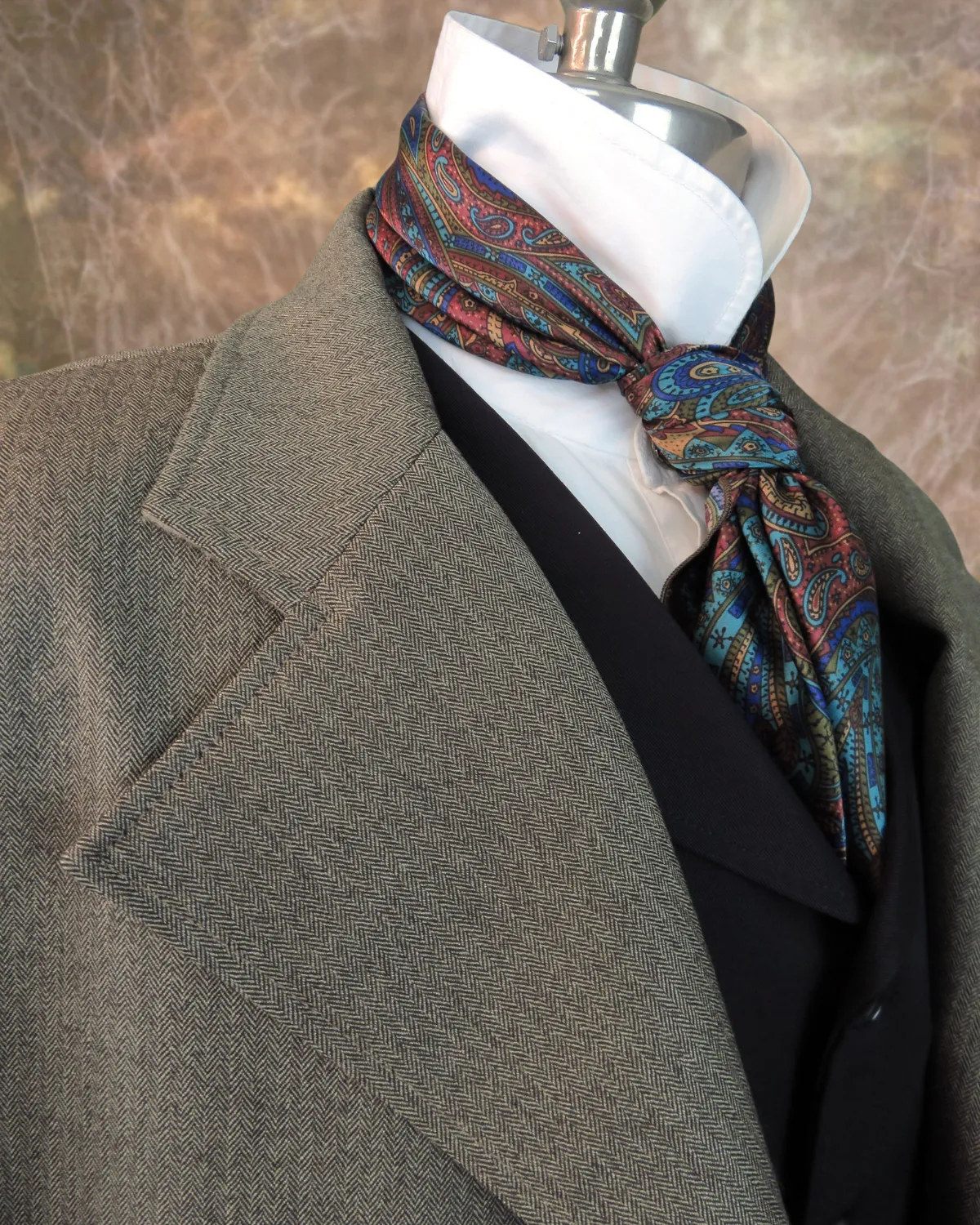 Men's Frock Coat - Granite Herringbone