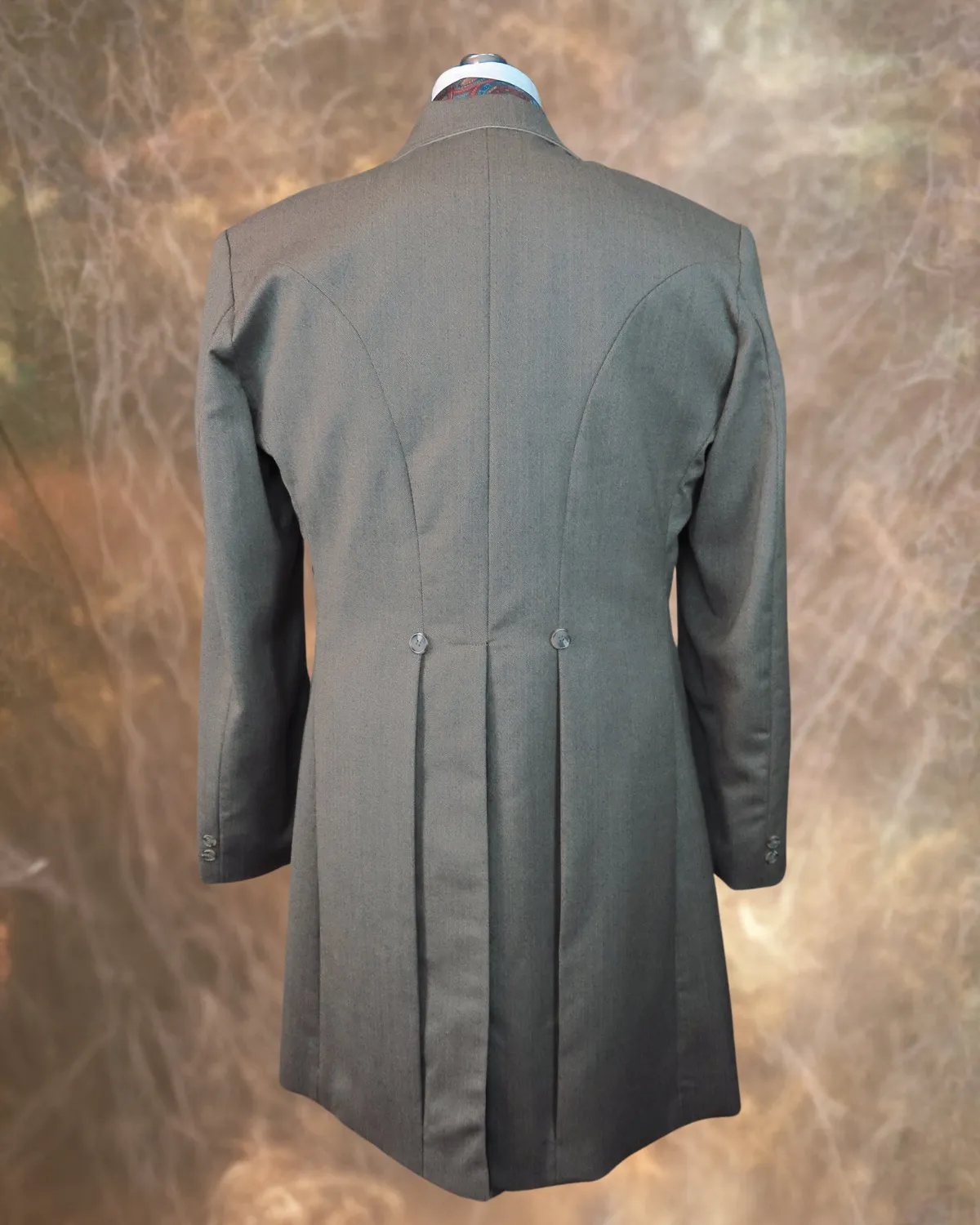 Men's Frock Coat - Granite Herringbone