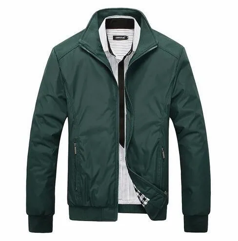 Mens Jacket Overcoat Warm man Stand Slim casual coats outwear windbreaker jackets size M-5XL