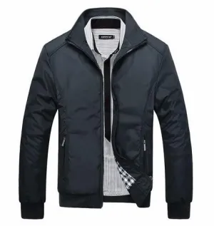 Mens Jacket Overcoat Warm man Stand Slim casual coats outwear windbreaker jackets size M-5XL