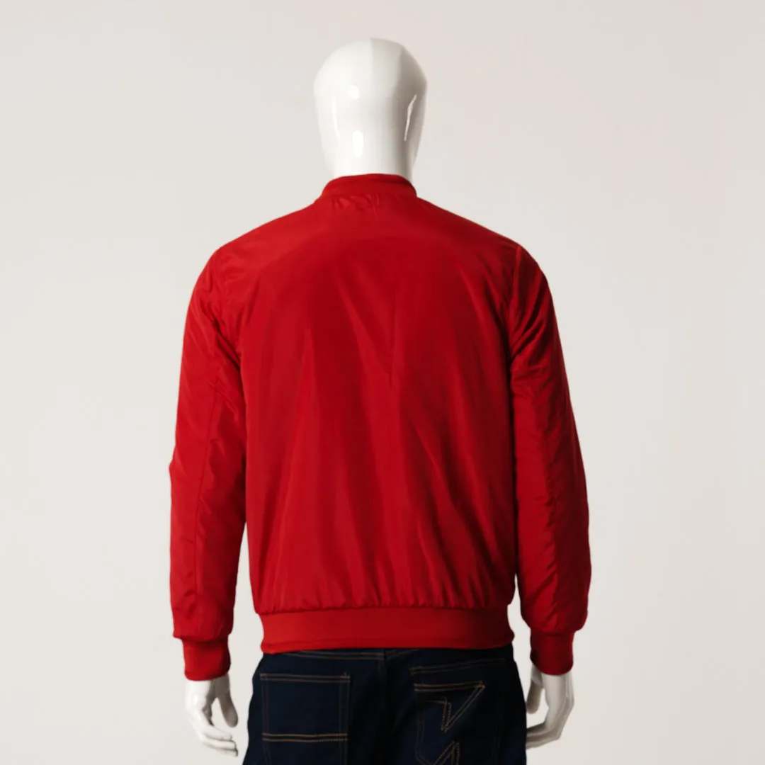Mens Red Bomber Jacket