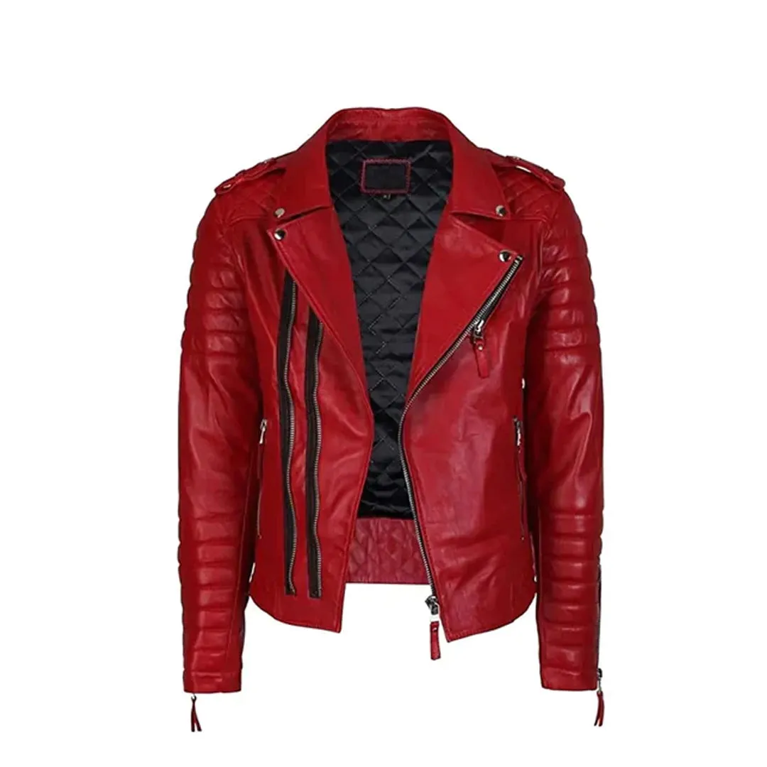 Men's Stylish Asymmetrical Moto Jacket