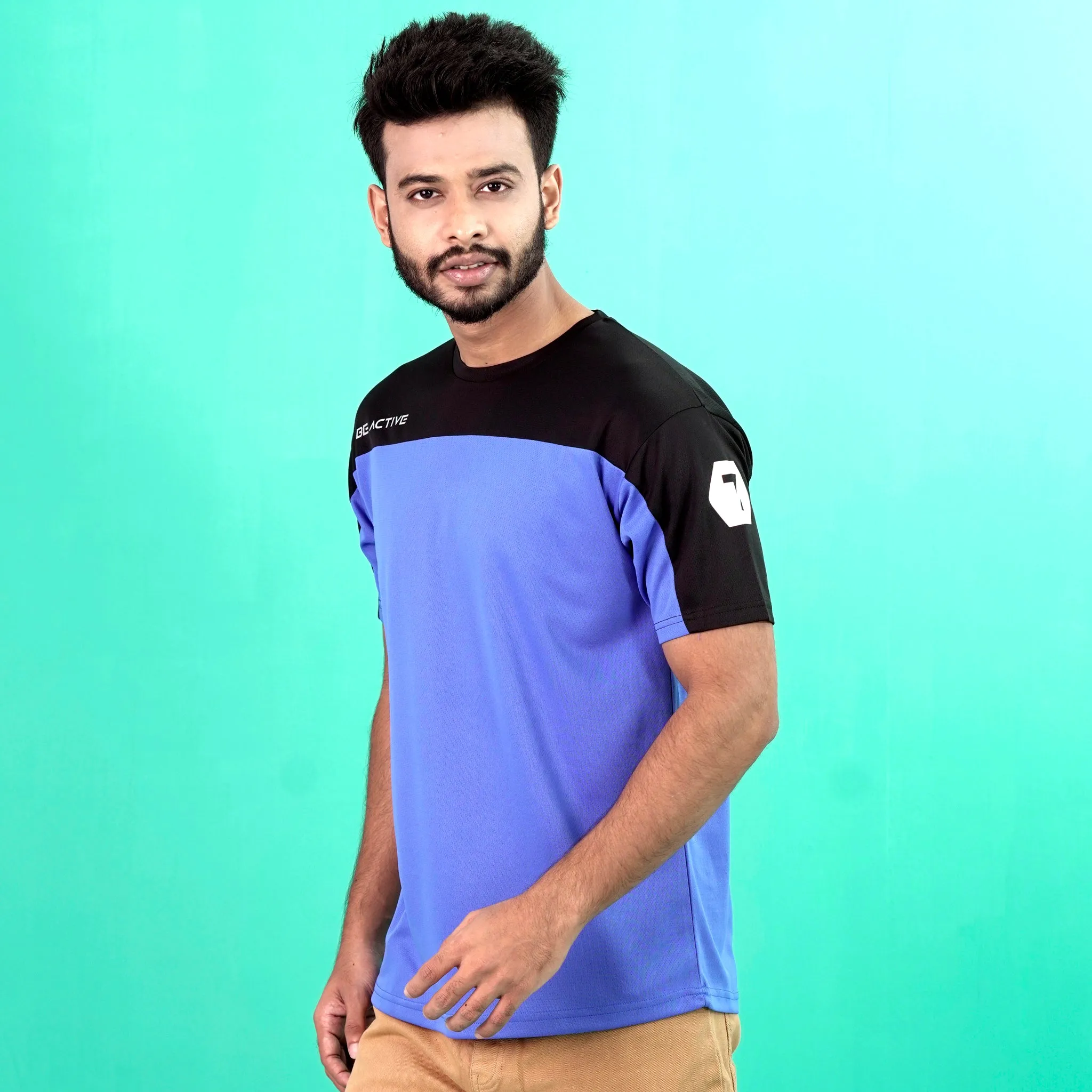 Mens T-Shirt- Black & Blue