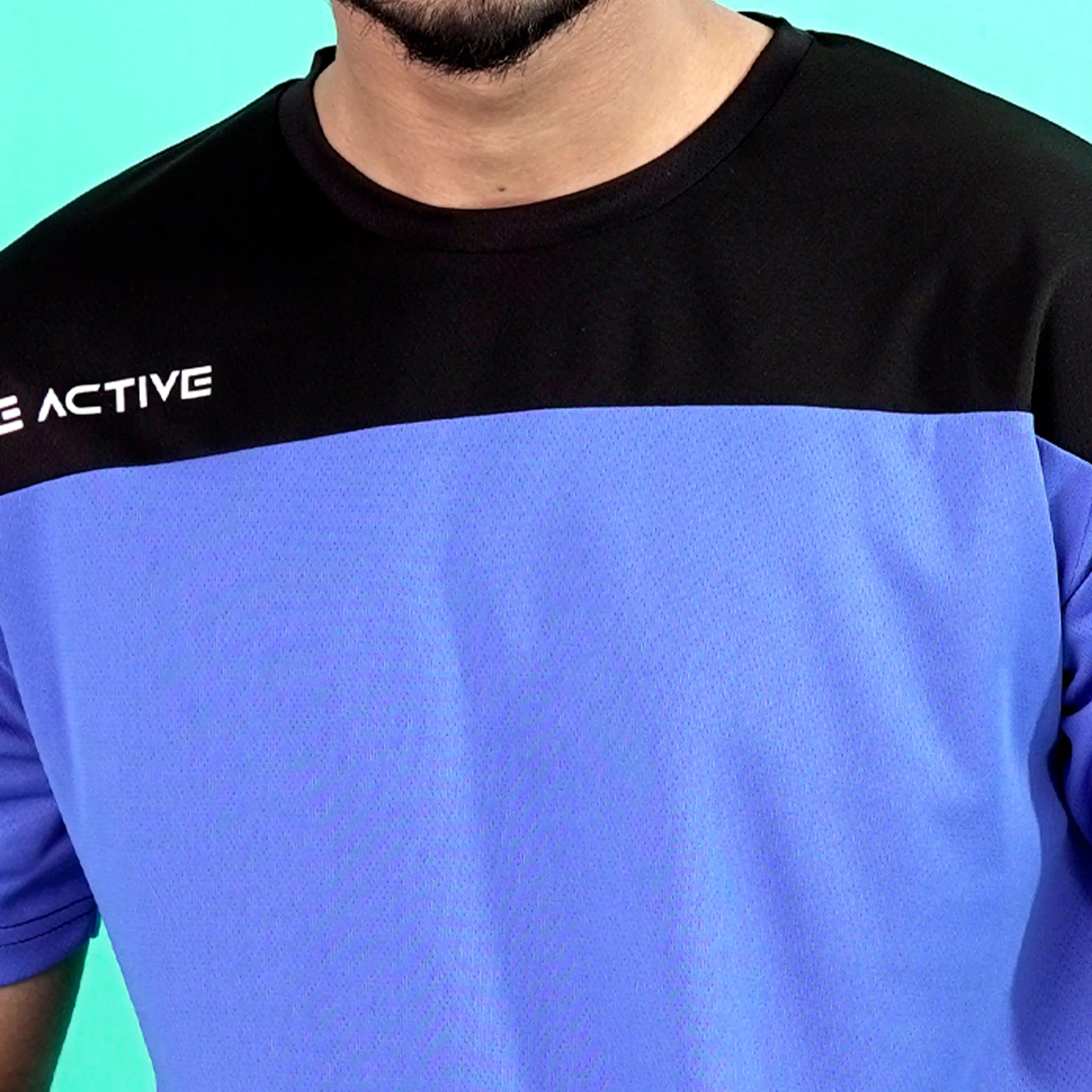 Mens T-Shirt- Black & Blue