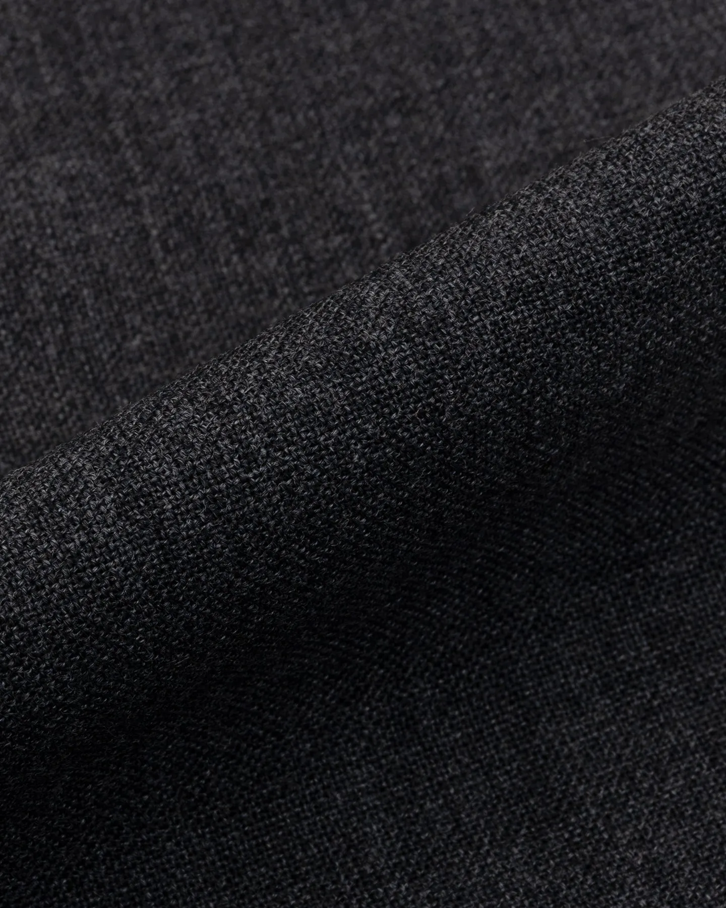 Mid Grey Single Pleat Tropical Wool Trousers