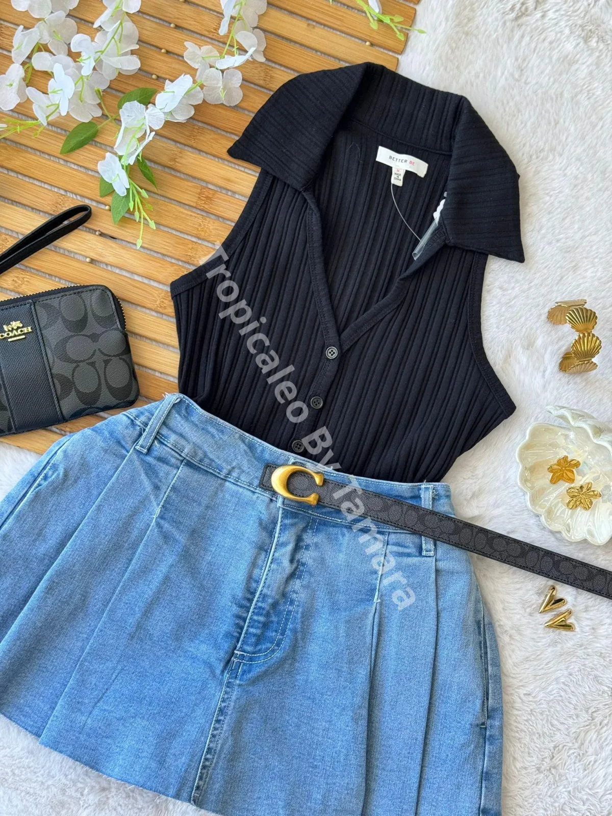 MidnightChic Button-Up Top
