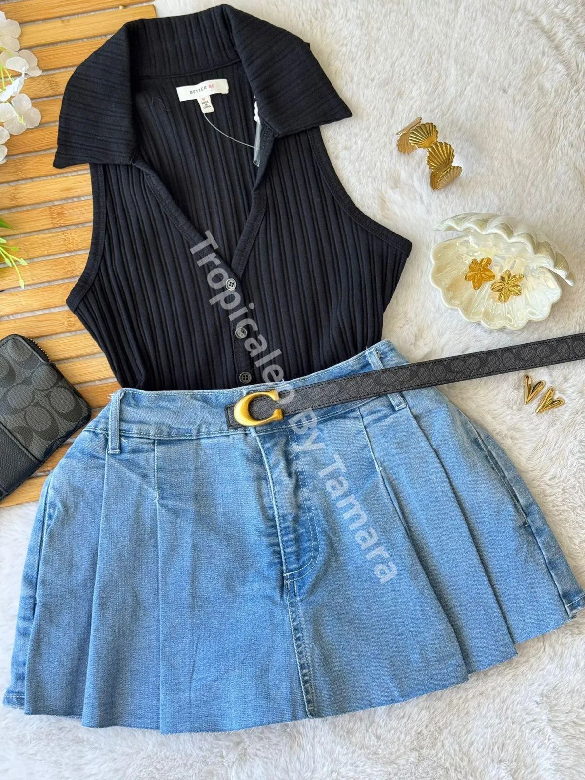 MidnightChic Button-Up Top