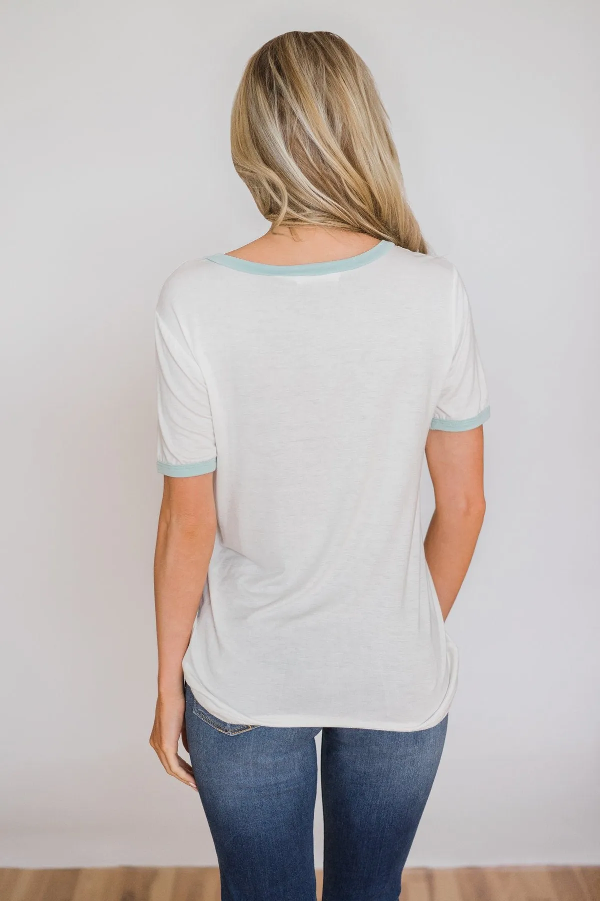 Mint Trim Pocket Top