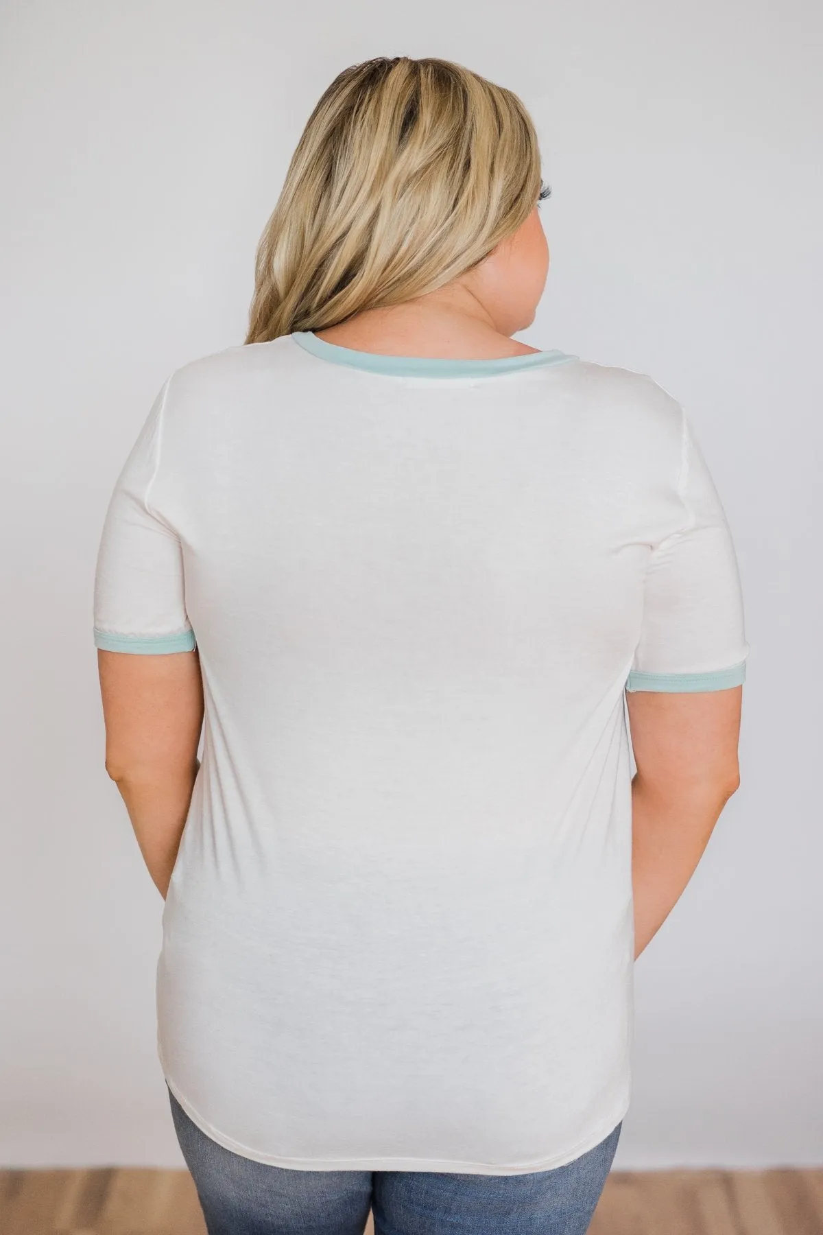 Mint Trim Pocket Top