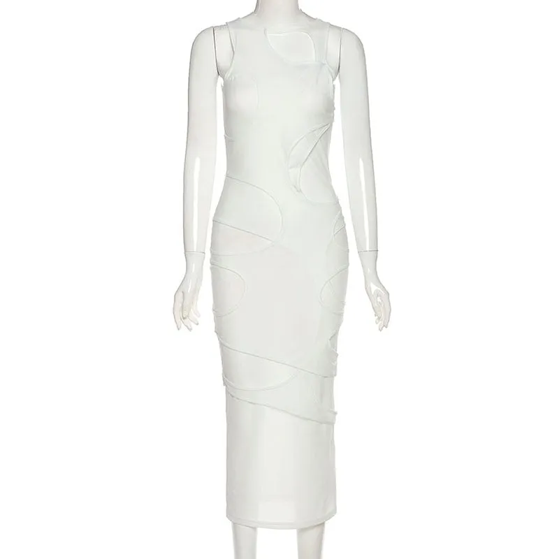 Morra Mesh Maxi Dress