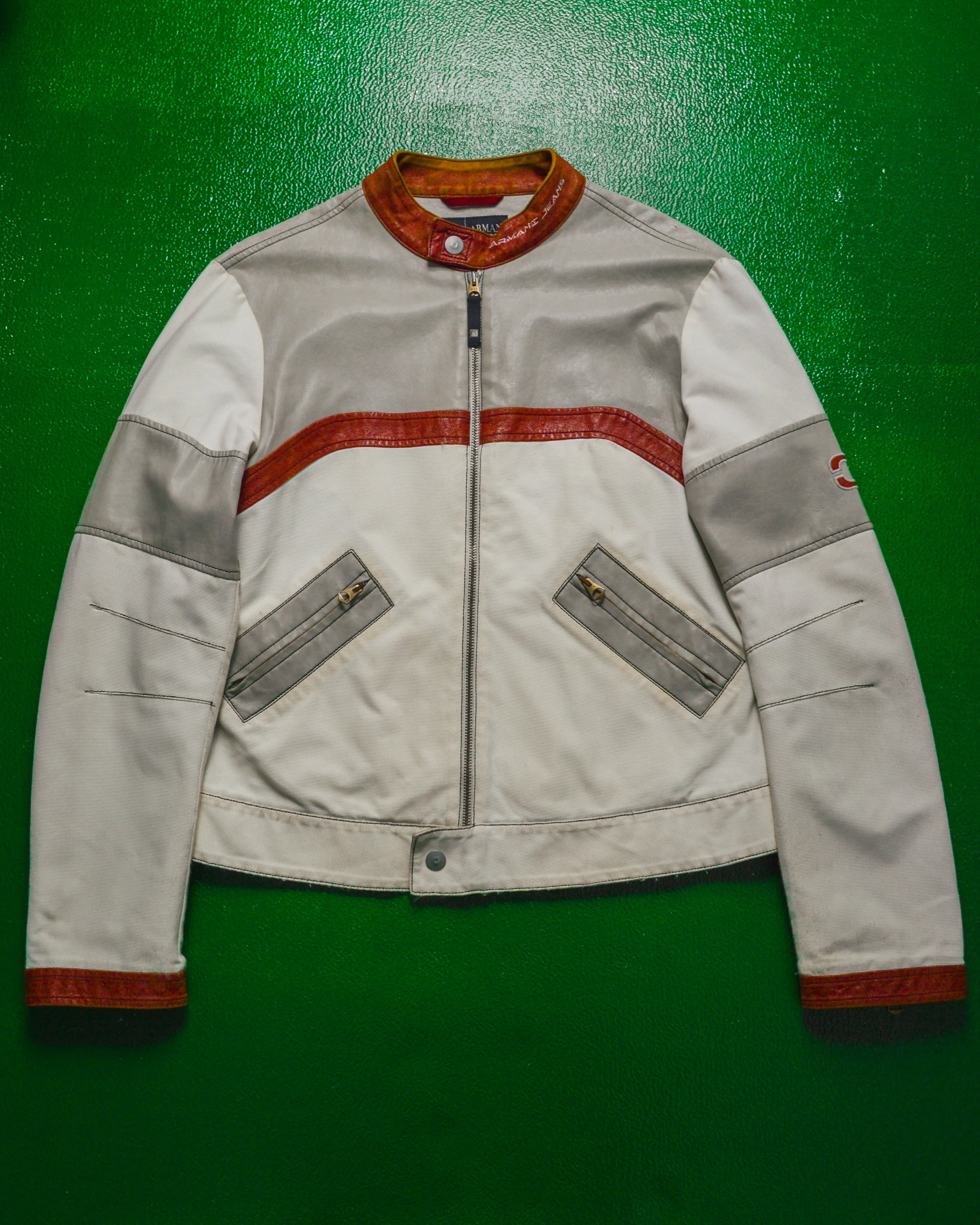 Moto Racer / Biker Style Panelled Jacket (~M~)
