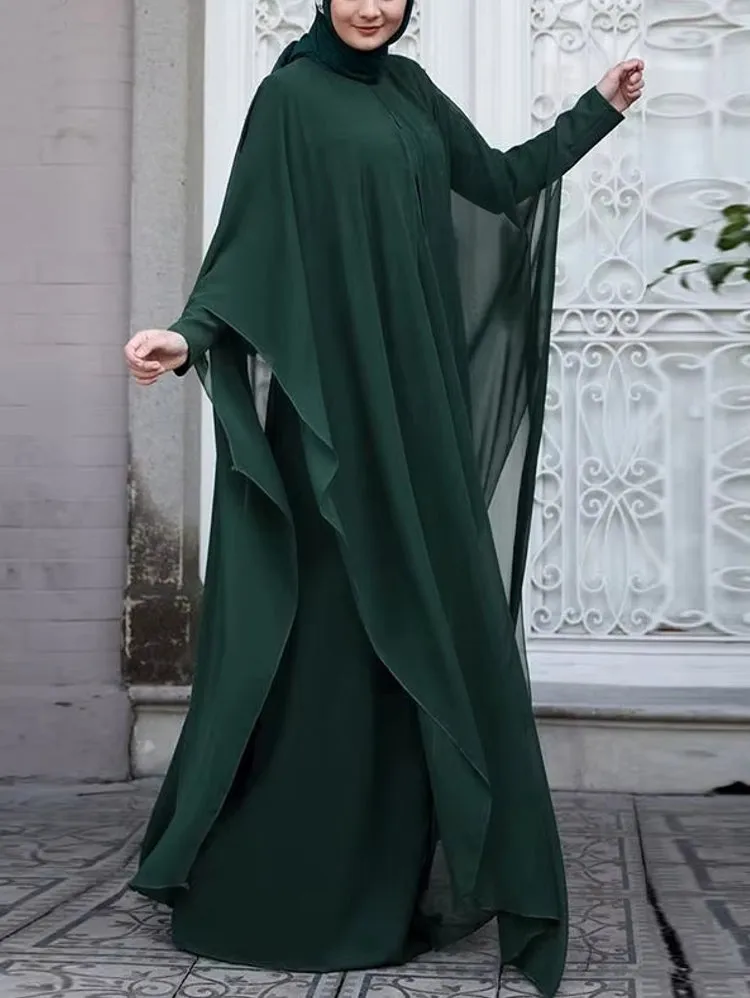 Muslim Dresses Robe Abaya Long Sleeve Dress