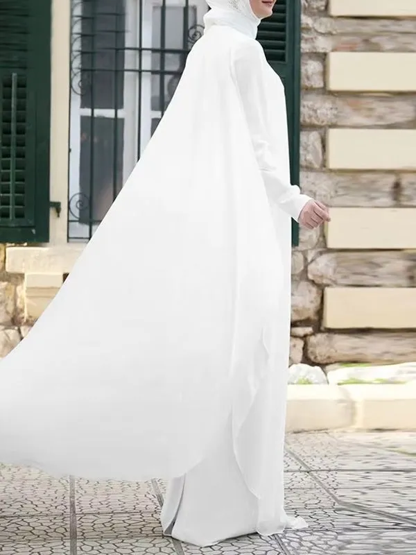 Muslim Dresses Robe Abaya Long Sleeve Dress