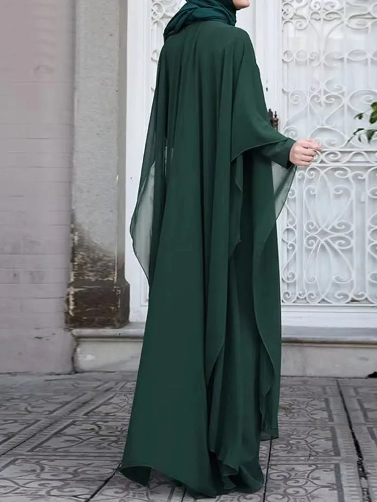 Muslim Dresses Robe Abaya Long Sleeve Dress