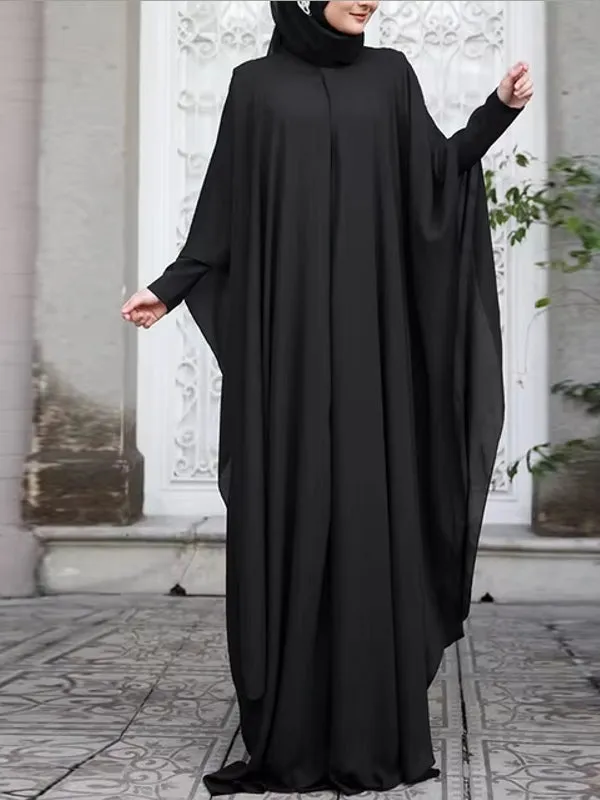 Muslim Dresses Robe Abaya Long Sleeve Dress