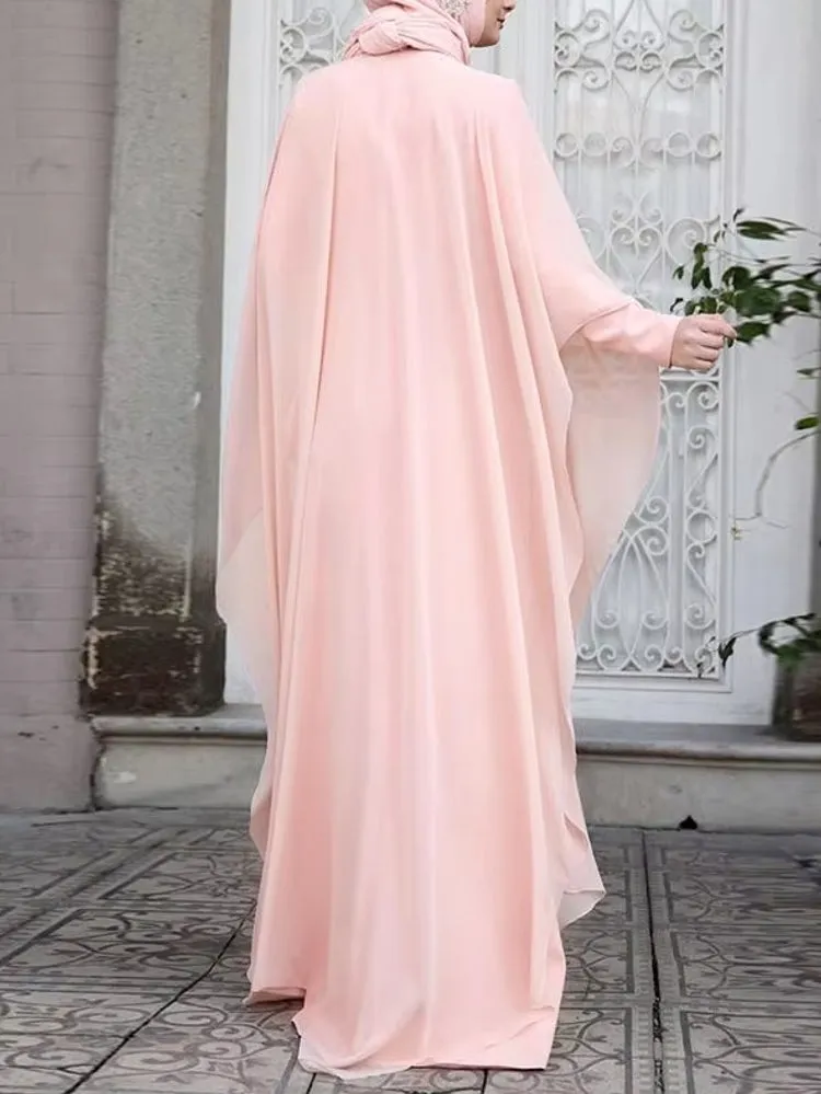 Muslim Dresses Robe Abaya Long Sleeve Dress