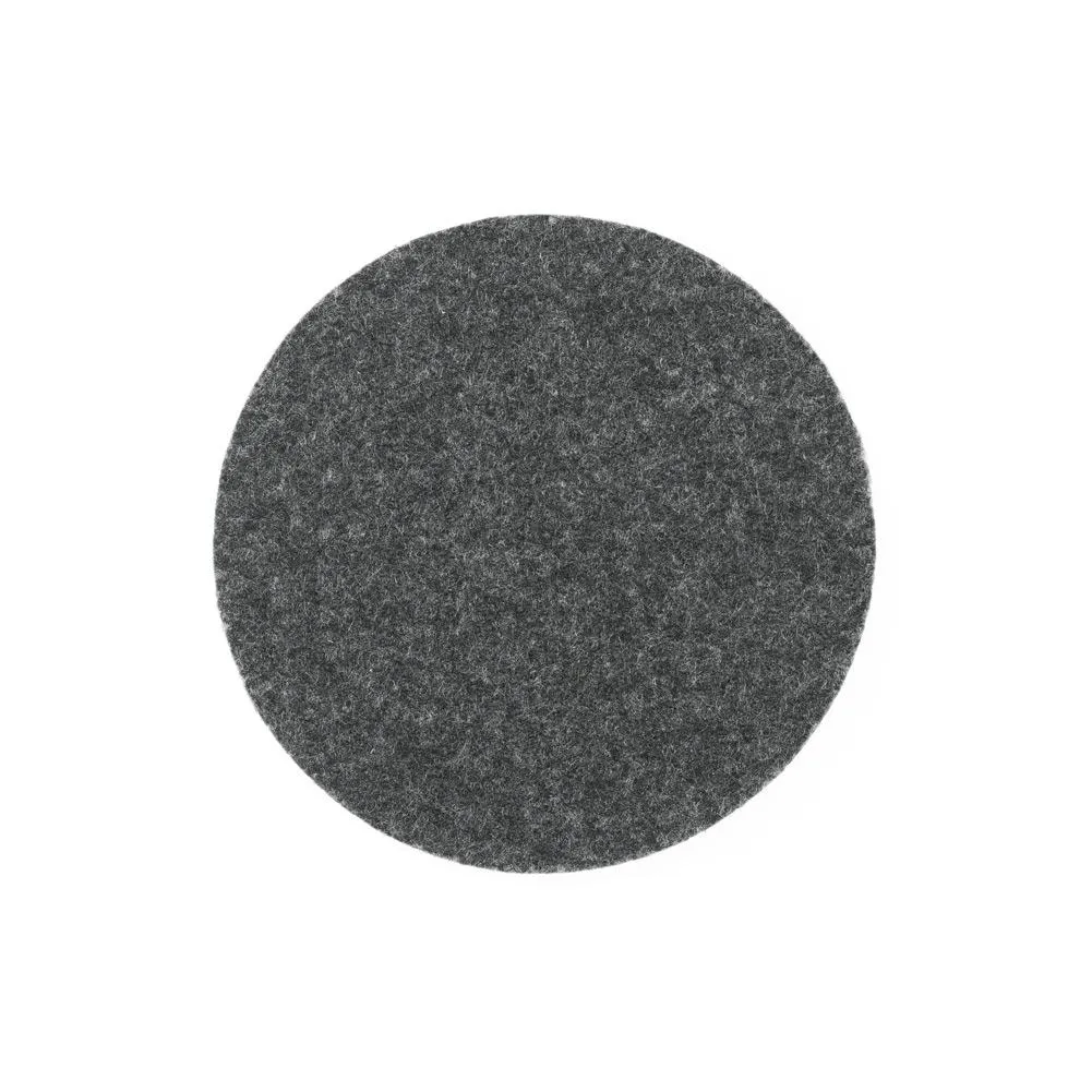 Natural Gray Felt Coasters - 4" Diameter, 4 Pieces