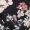 Navy Floral Wrap V Neck Top