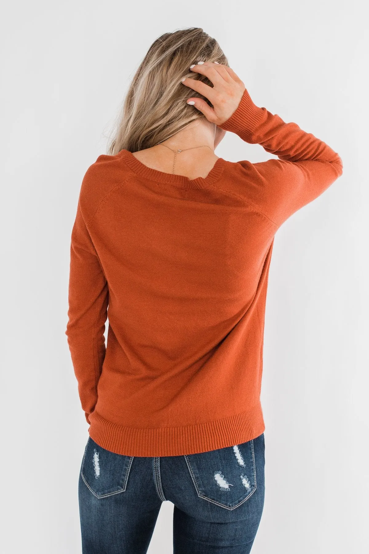 Never Felt This Way Sweater- Copper