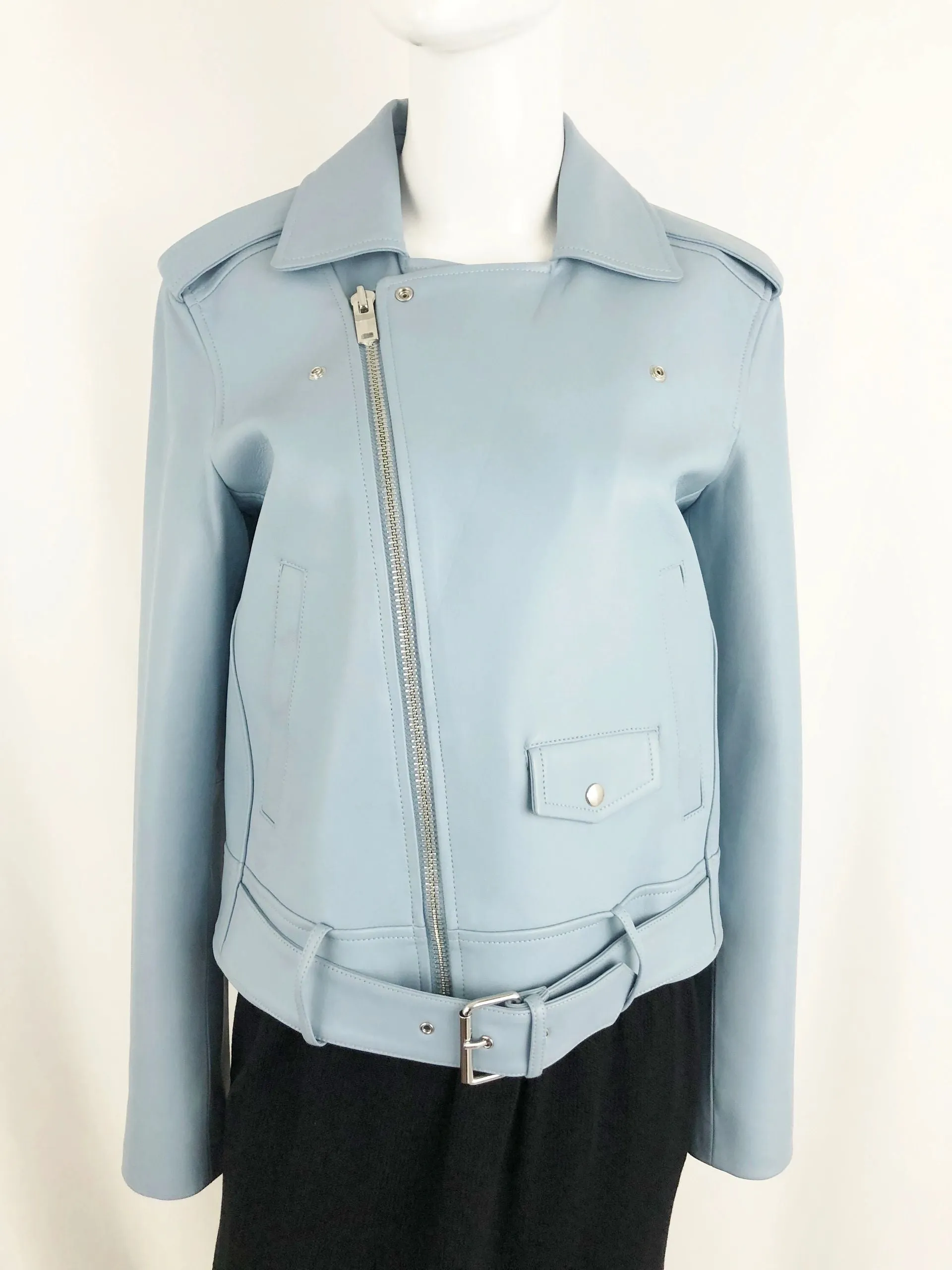 NEW Theory Leather Moto Jacket Size Small