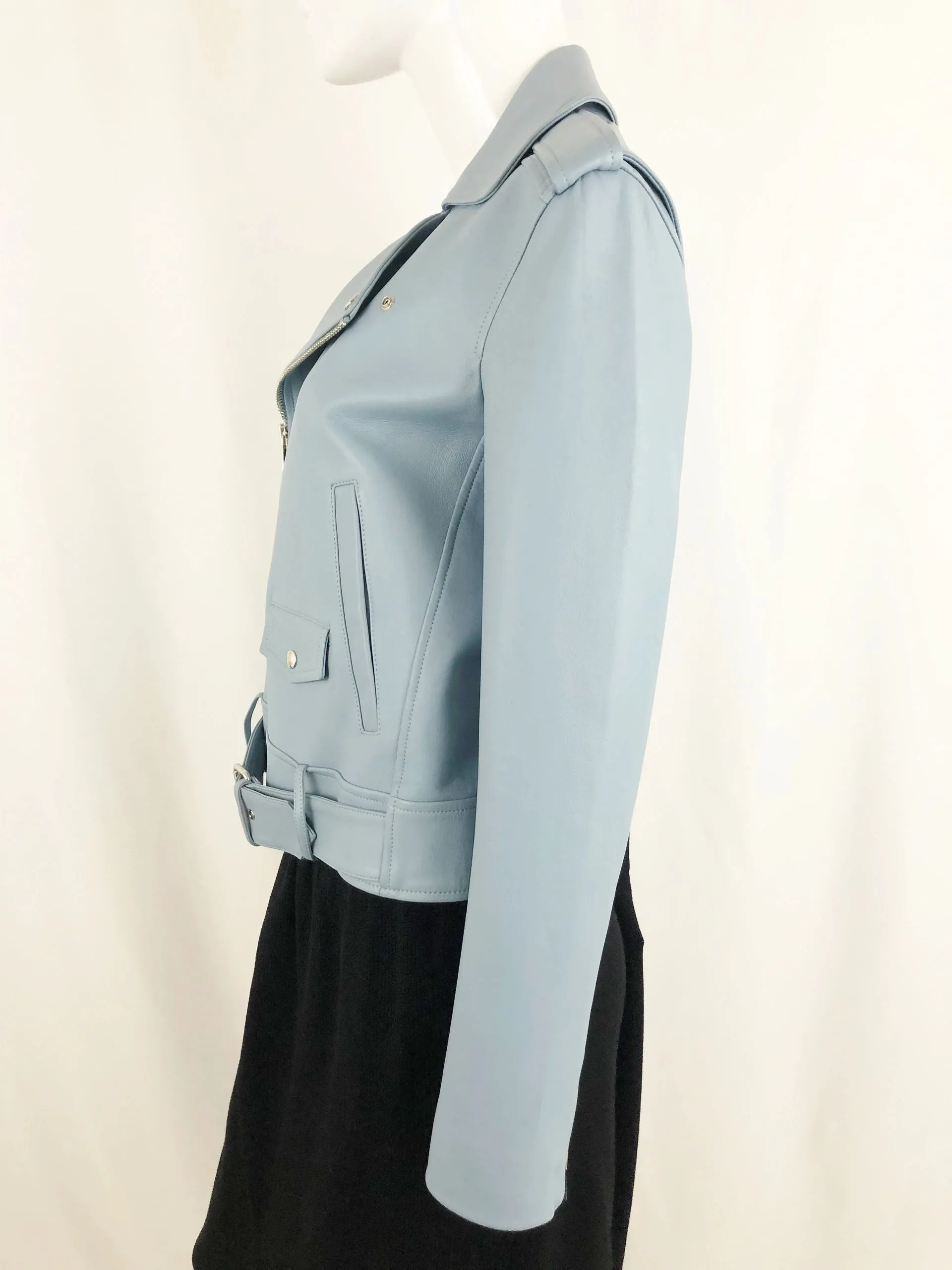 NEW Theory Leather Moto Jacket Size Small