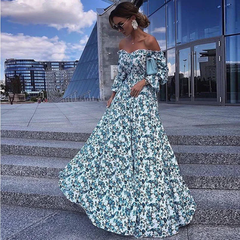 New Women's Dress Sexy One-Shoulder Dress