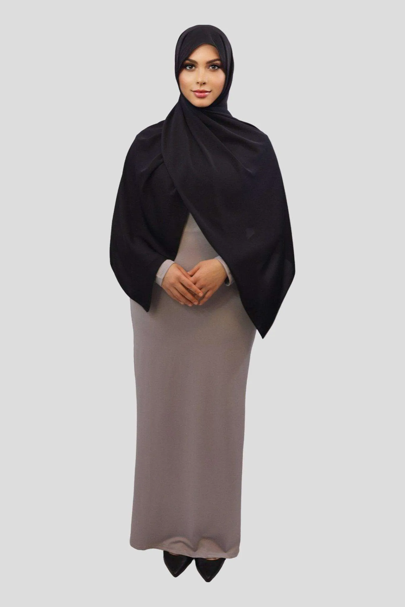 Nida Solid Bodycon Inner Maxi abaya