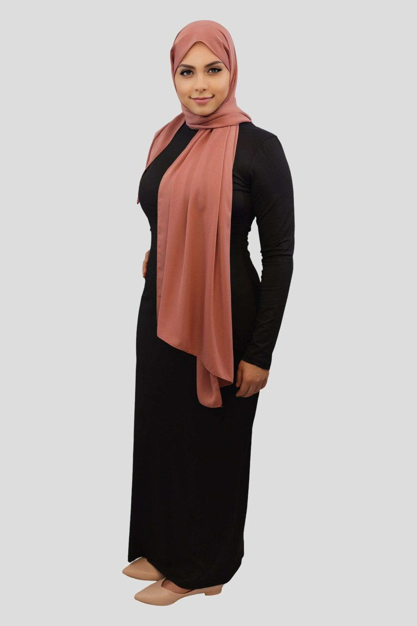 Nida Solid Bodycon Inner Maxi abaya