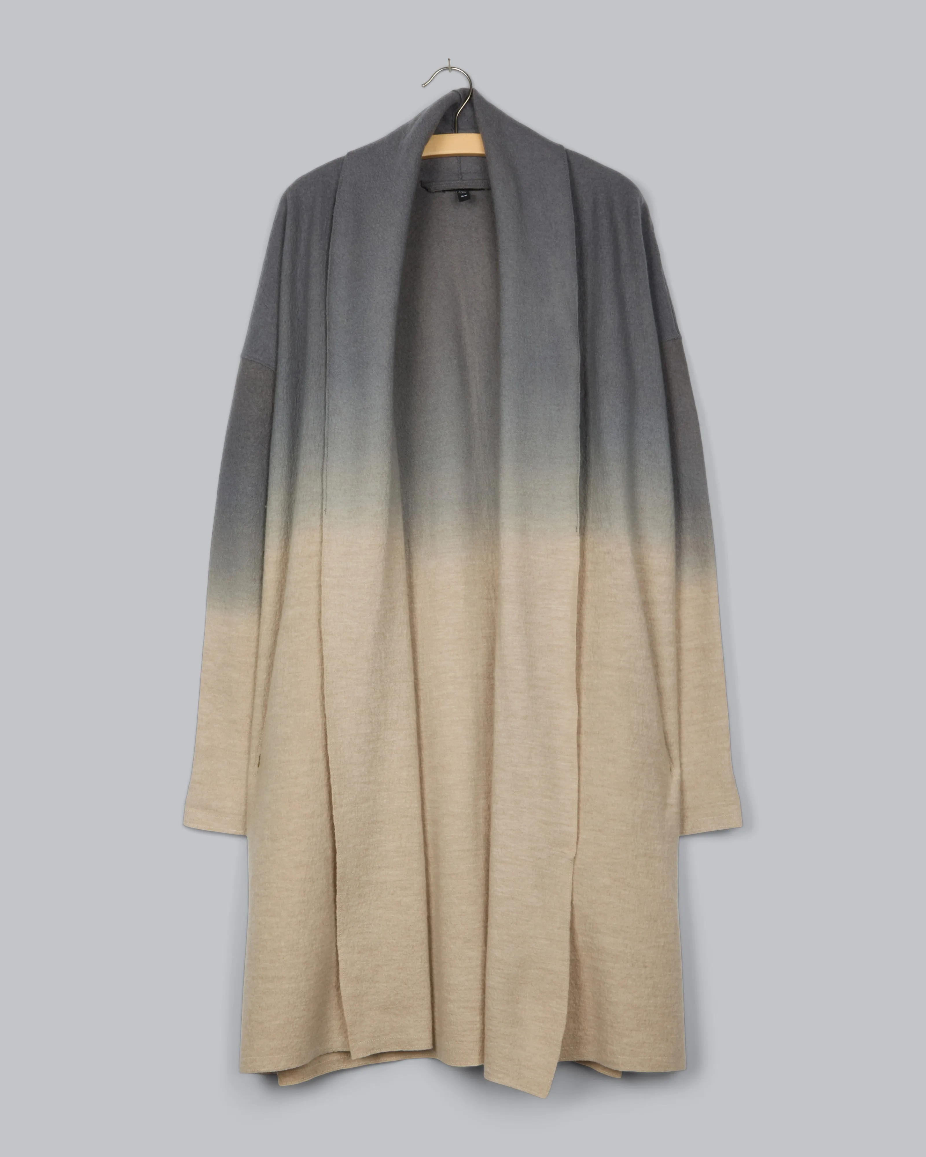 Ombre Boiled Wool Coat
