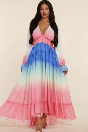 OMBRE MAXI DRESS