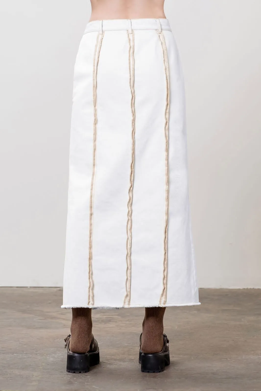 Overlock Midi Skirt