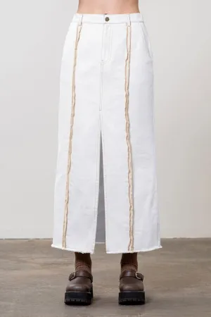 Overlock Midi Skirt