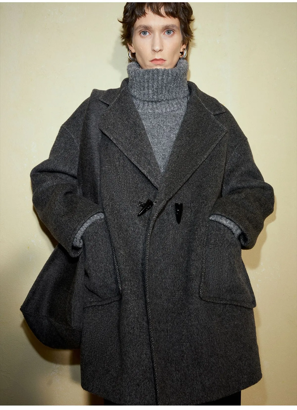 Oversized Wool and Cashmere Coat