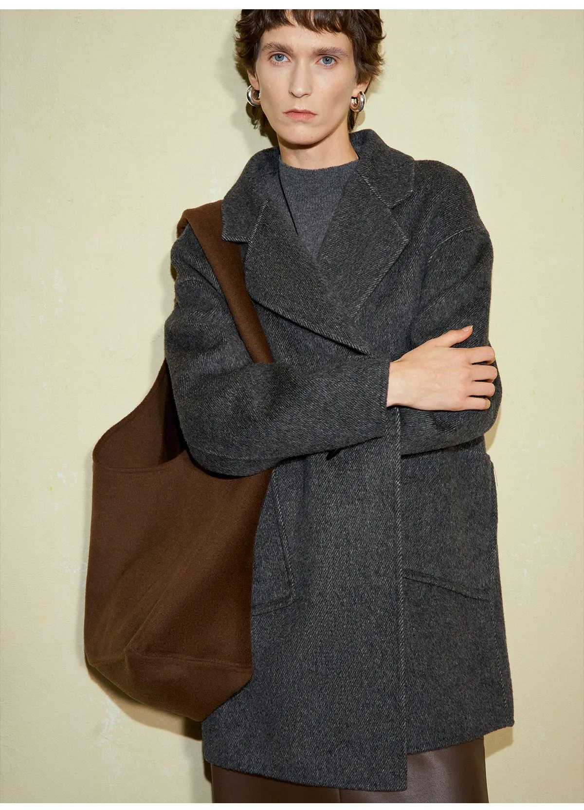 Oversized Wool and Cashmere Coat