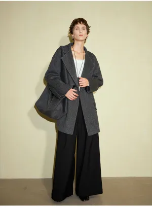 Oversized Wool and Cashmere Coat