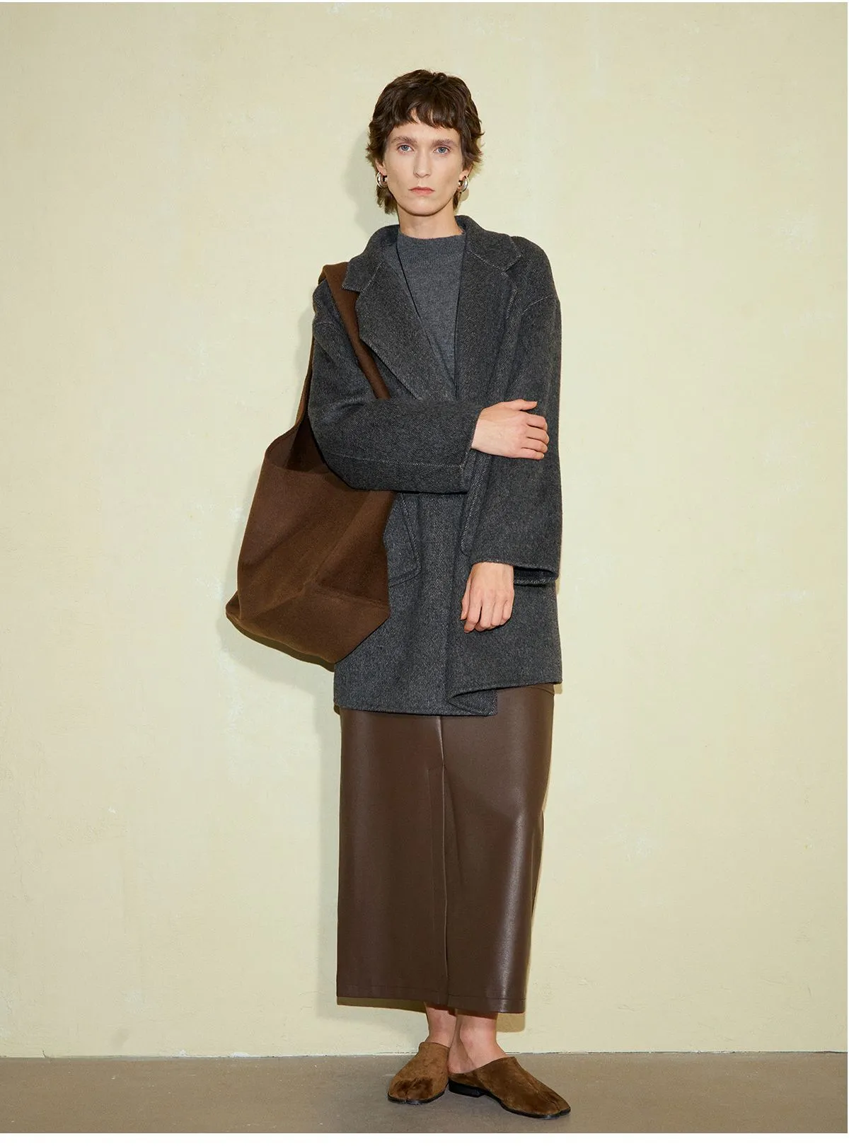 Oversized Wool and Cashmere Coat