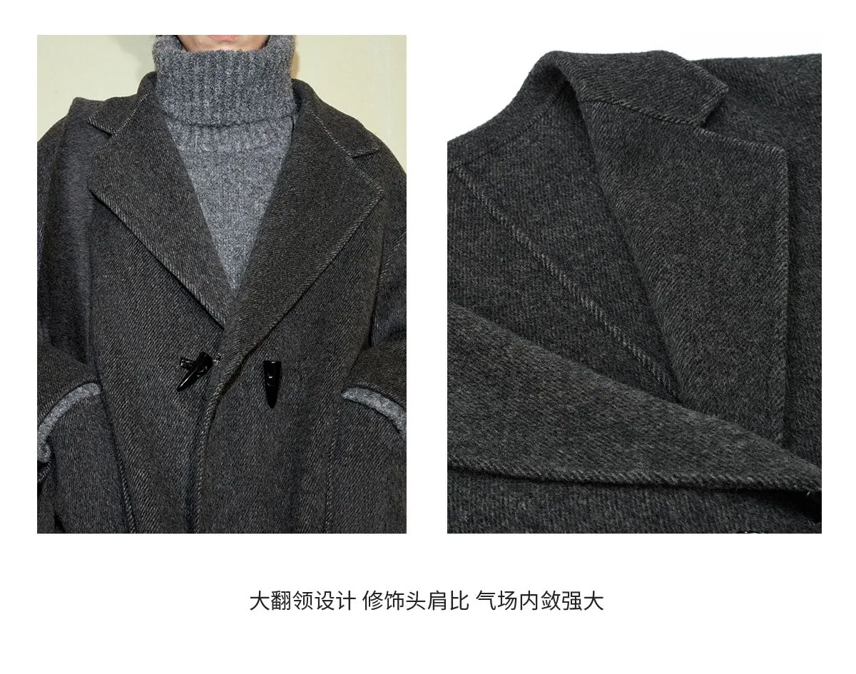 Oversized Wool and Cashmere Coat