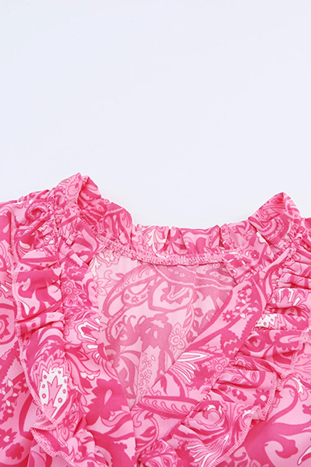Paisley Boho Ruffle Tiered Maxi Dress