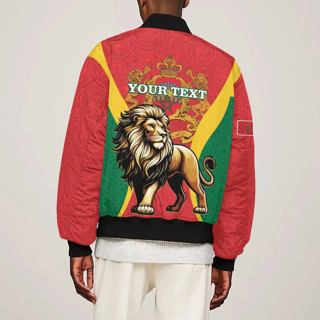 Personalised Morocco Bomber Jacket Barbary Lion - Proclamation Day LT15