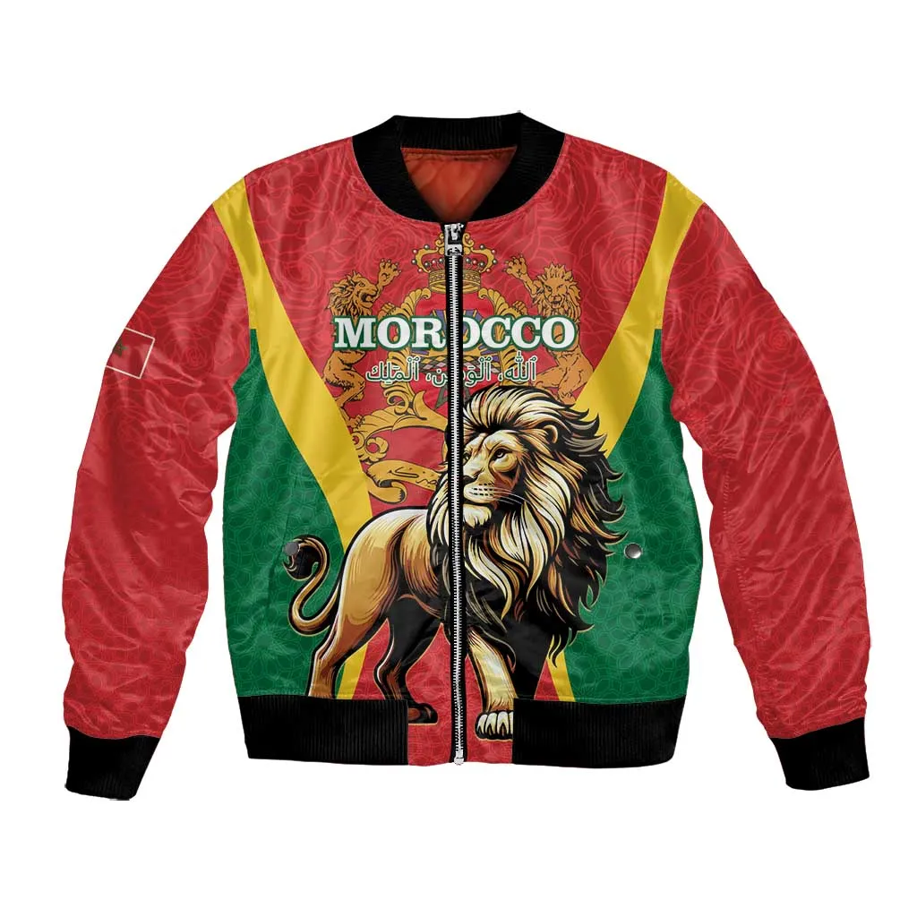 Personalised Morocco Bomber Jacket Barbary Lion - Proclamation Day LT15