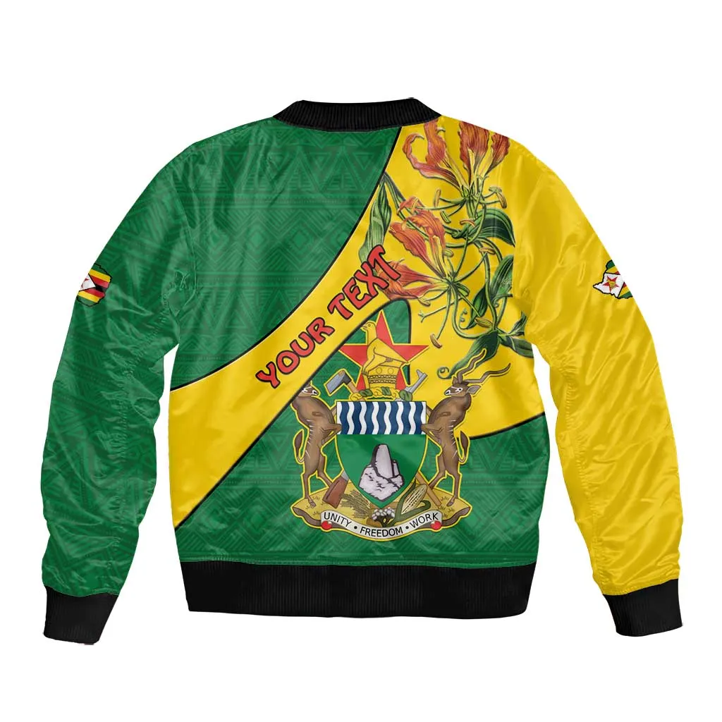 Personalised Proudly Zimbabwe Bomber Jacket Happy Independence Day LT15