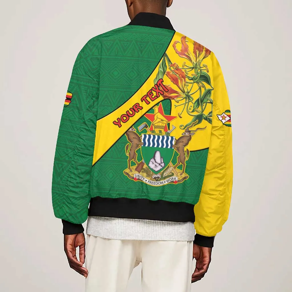 Personalised Proudly Zimbabwe Bomber Jacket Happy Independence Day LT15