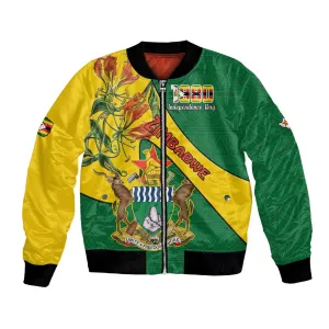 Personalised Proudly Zimbabwe Bomber Jacket Happy Independence Day LT15