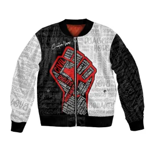 Personalized Civil Rights Movement Justice Fist Bomber Jacket DT02