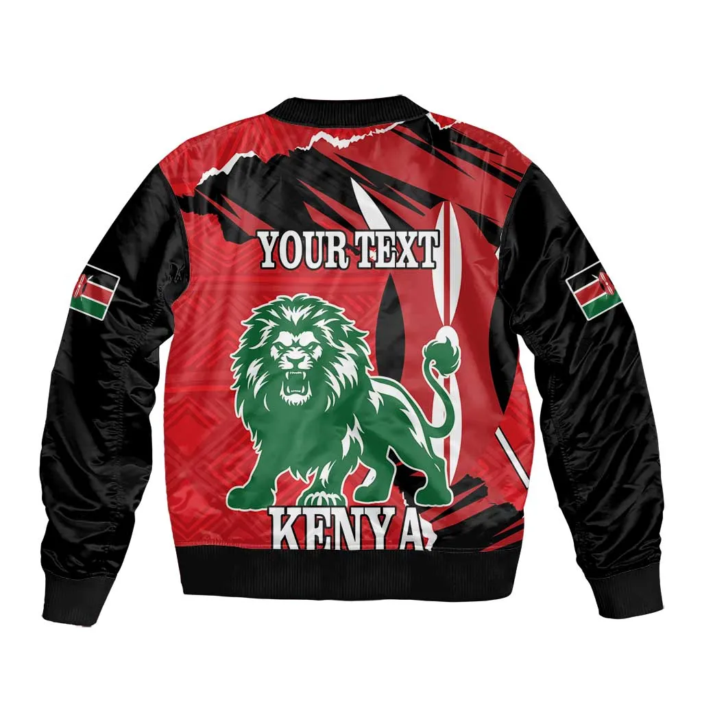 Personalized Jamhuri Day 1963 Bomber Jacket Angry Lion With African Shield LT18