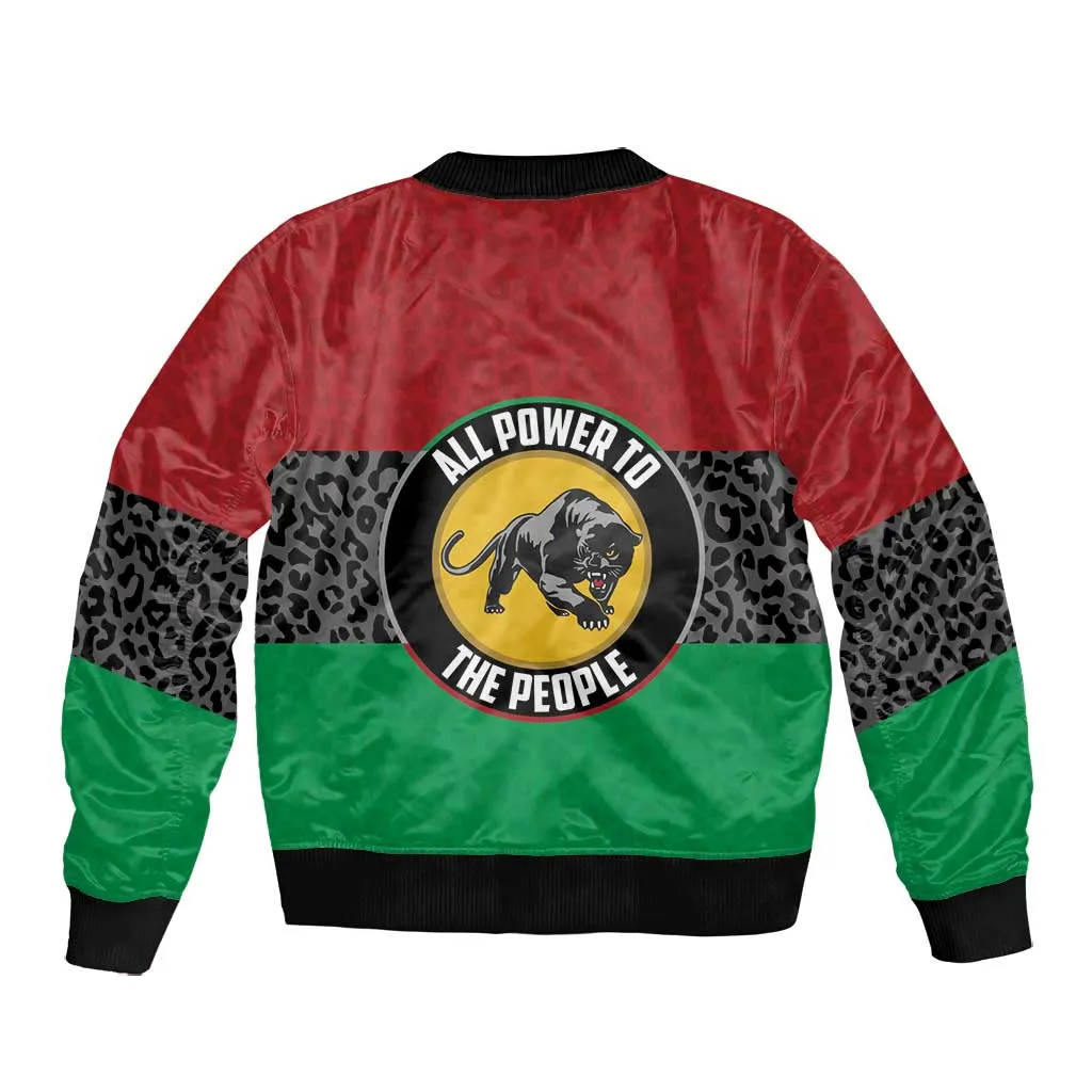 Personalized Pan African Black Panther Bomber Jacket All Power To The People DT03