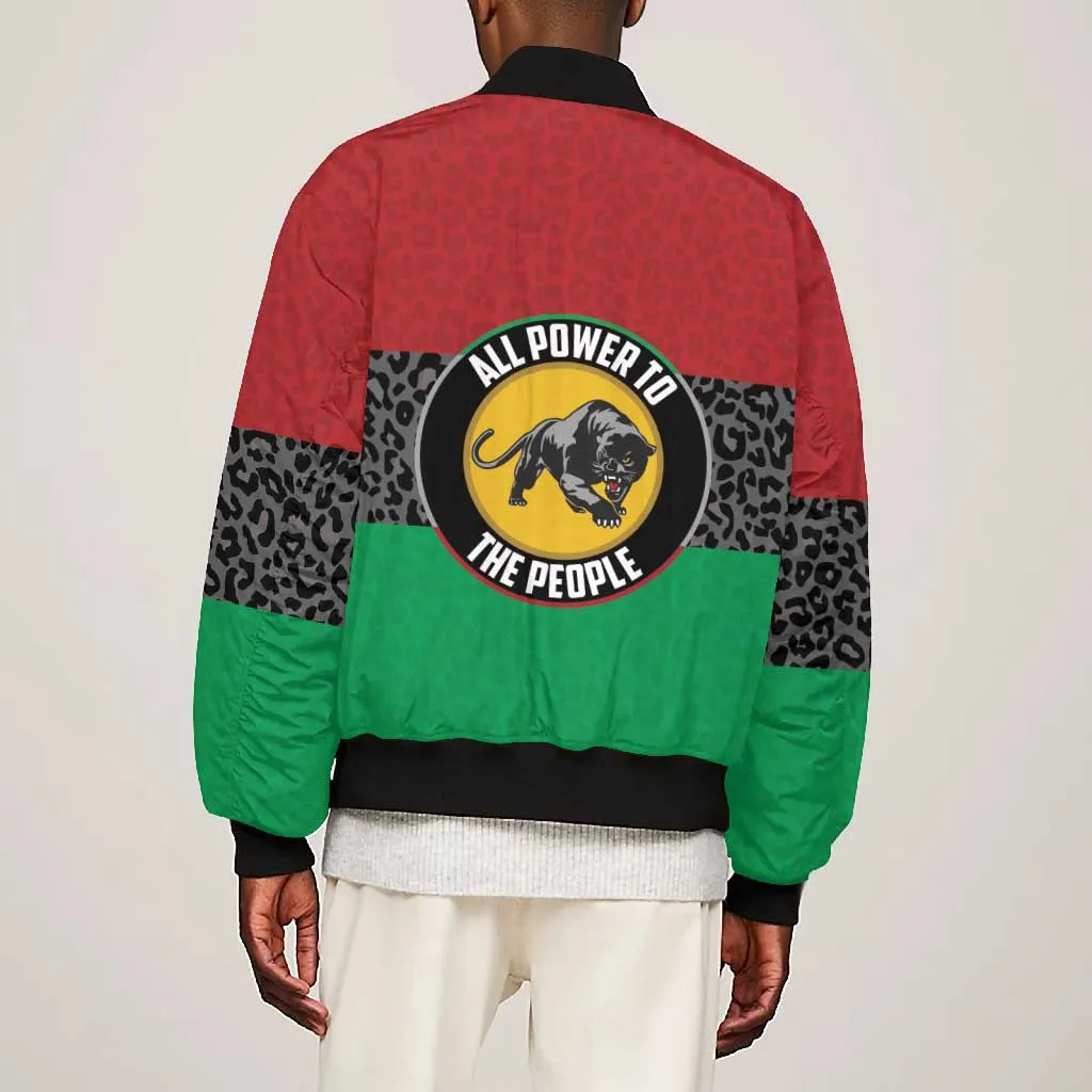 Personalized Pan African Black Panther Bomber Jacket All Power To The People DT03