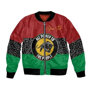Personalized Pan African Black Panther Bomber Jacket All Power To The People DT03
