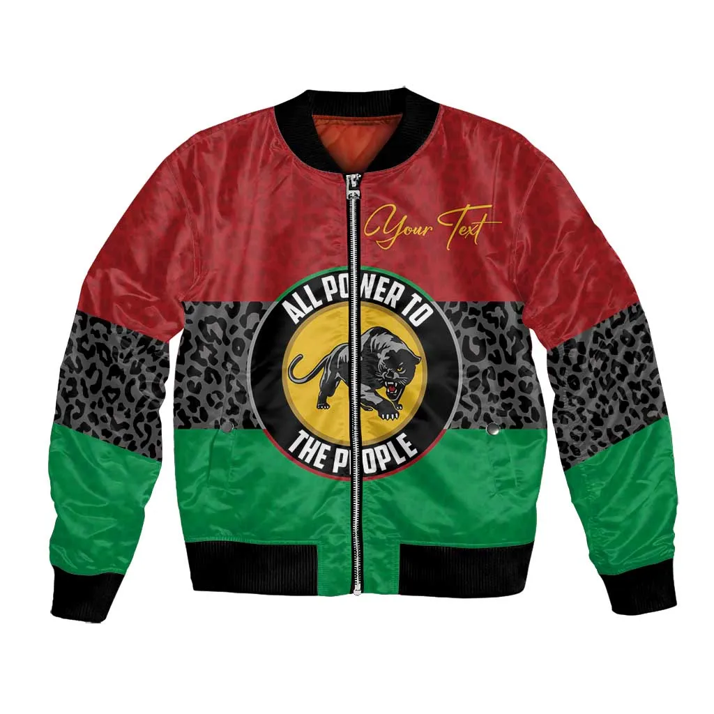 Personalized Pan African Black Panther Bomber Jacket All Power To The People DT03