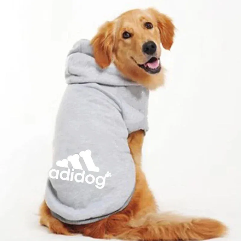 Pet Dog Clothes Adidog Dog Hoodies Autumn Winter Warm Coat for Large Dogs Jacket Sweater Puppy French Bulldog Clothing